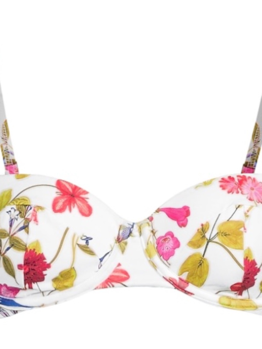 Lands End Garden Floral Swimsuit Top 8D